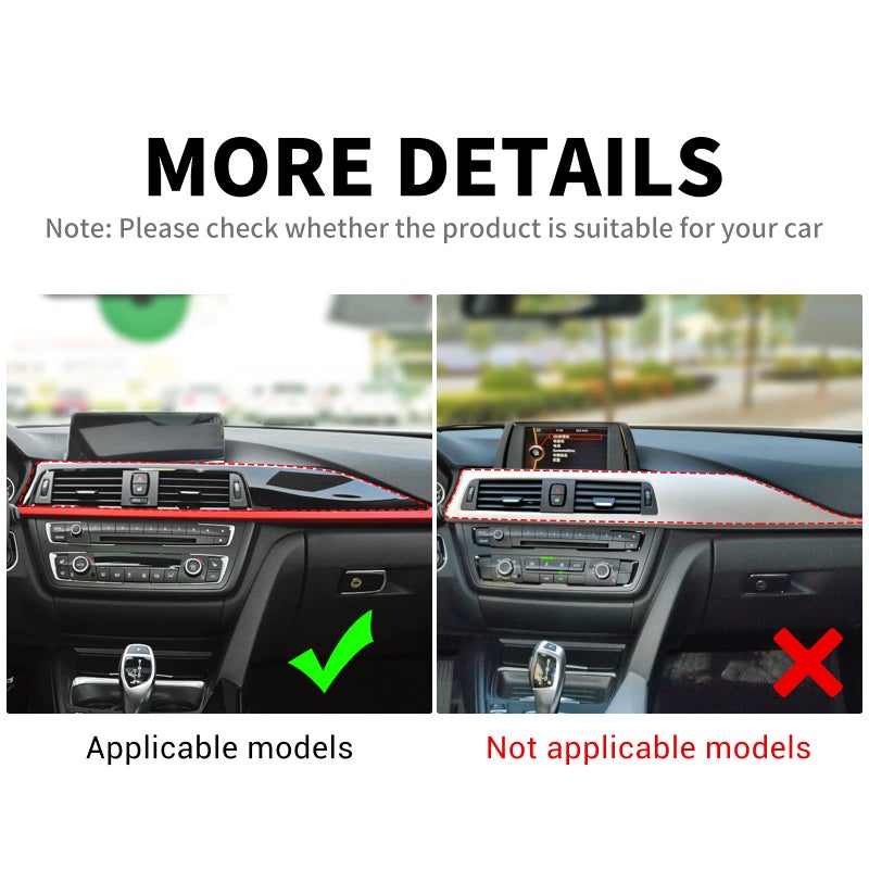 AIRSPEED Carbon Fiber Car Dashboard Panel Decorative Sticker for BMW F30 F31 F32 F33 F34 F36 M3 F80 2014-2018 Accessories - Image 2